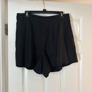 Abercrombie high rise linen shorts